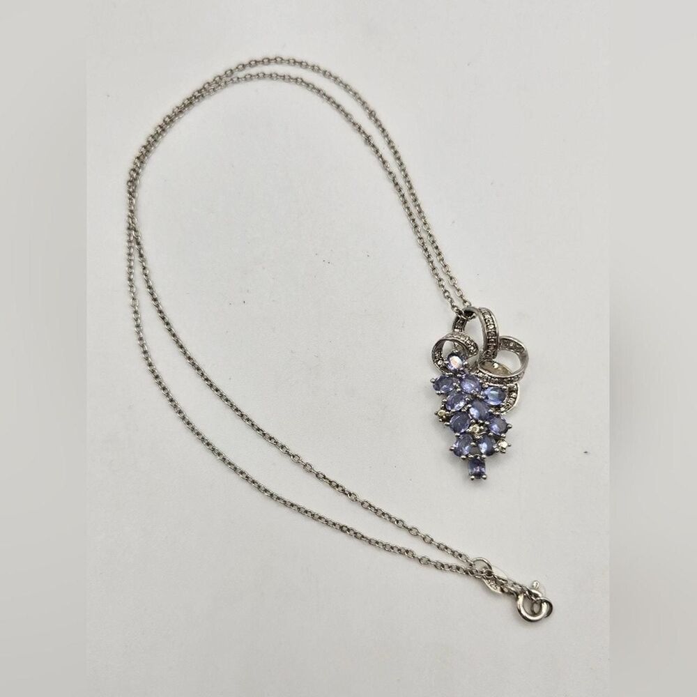 Established-jewelry Women's Silver and Purple Jewellery